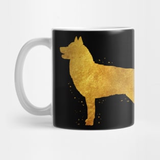 Siberian Husky golden art Mug